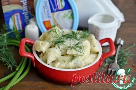 Ленивые вареники с чесночными стрелками – кулинарный рецепт