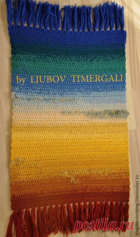 Купить Ковер – гобелен «Парящая чайка над волной» - ковер, купить подарок