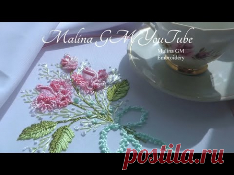 Вышивка: Бразильская Роза 🌸🌸🌸