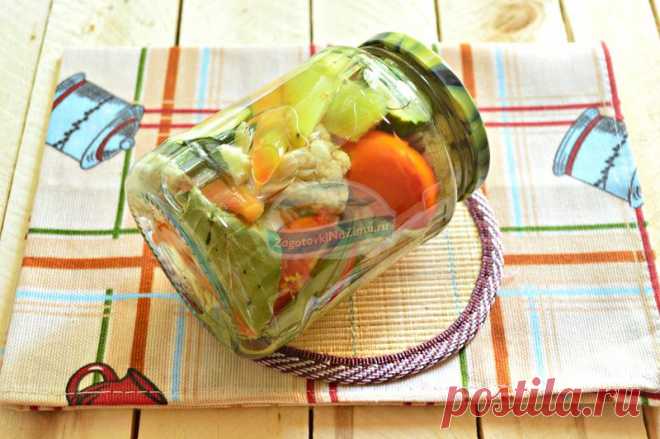 Маринованная цветная капуста с морковью и чесноком на зиму: пошаговый рецепт с фото