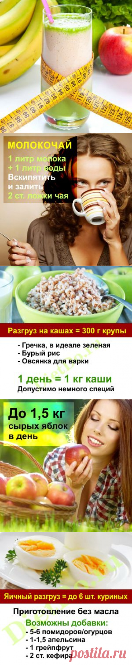 ТОП-15 разгрузочные дни для похудения: варианты самые эффективные