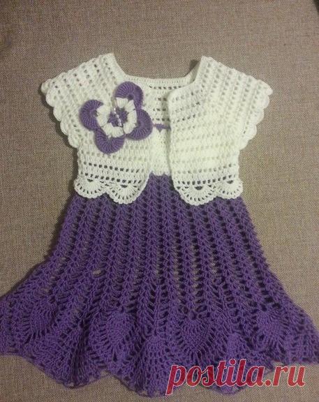 Diamond Dress. This Model is Beautiful to See. In this Yarn Crochet Model