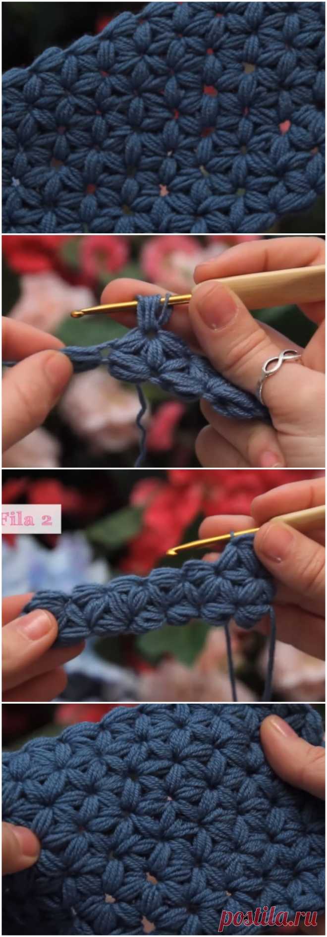 Learn To Crochet Jasmine Stitch - ilove-crochet