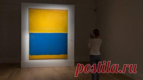 Картина американского художника Марка Ротко, которая похожа на перевернутый украинский флаг, продана на аукционе за $46.5 миллионов!