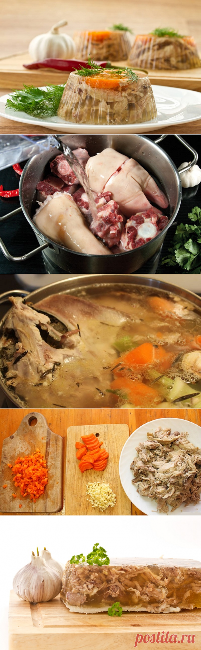 Как варить холодец