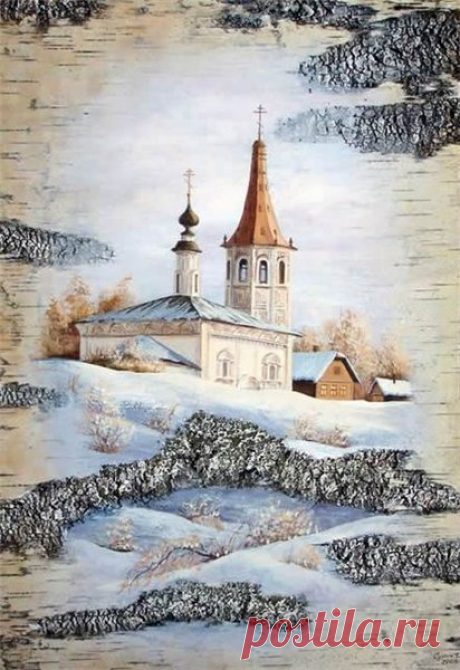 Картины на бересте...* - 34 фото. Фотографии Валерий Семкив.