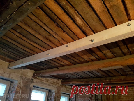Как усилить деревянные балки перекрытия