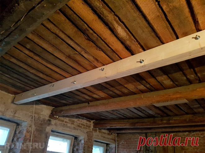 Как усилить деревянные балки перекрытия