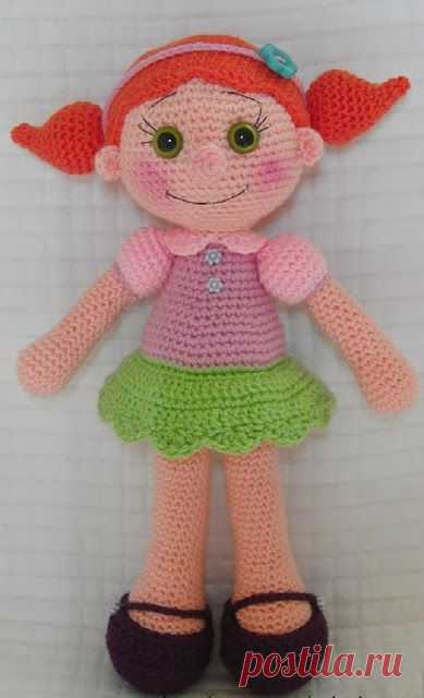 Волшебный мир рукоделия: Вязаная кукла