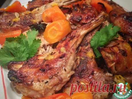 Кролик, тушенный в мандариновом соке Кулинарный рецепт
