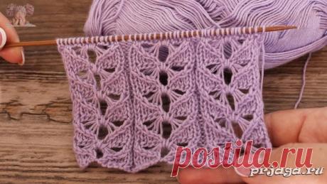 Узор спицами «Полет бабочки»
как вязать: https://prjaga.ru/uzory-vyazaniya/spicami/uzor-spicami..