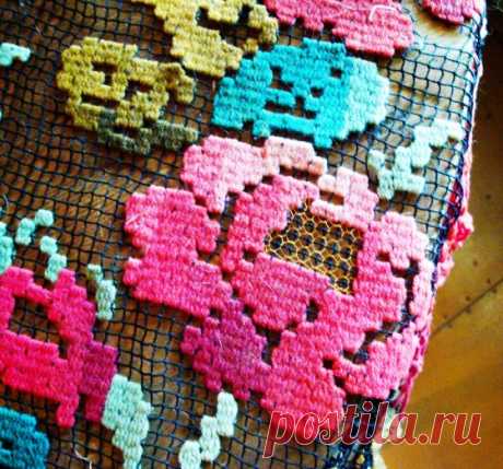 Филейно-гипюрная вышивка.