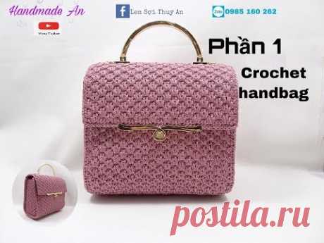 crochet handbag HƯỚNG DẪN MÓC TÚI XÁCH HỌA TIẾT MẮT DỨA- PHẦN 1