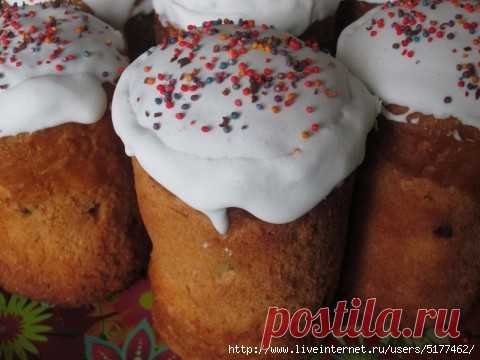 Кулич с помадкой, которая не крошится