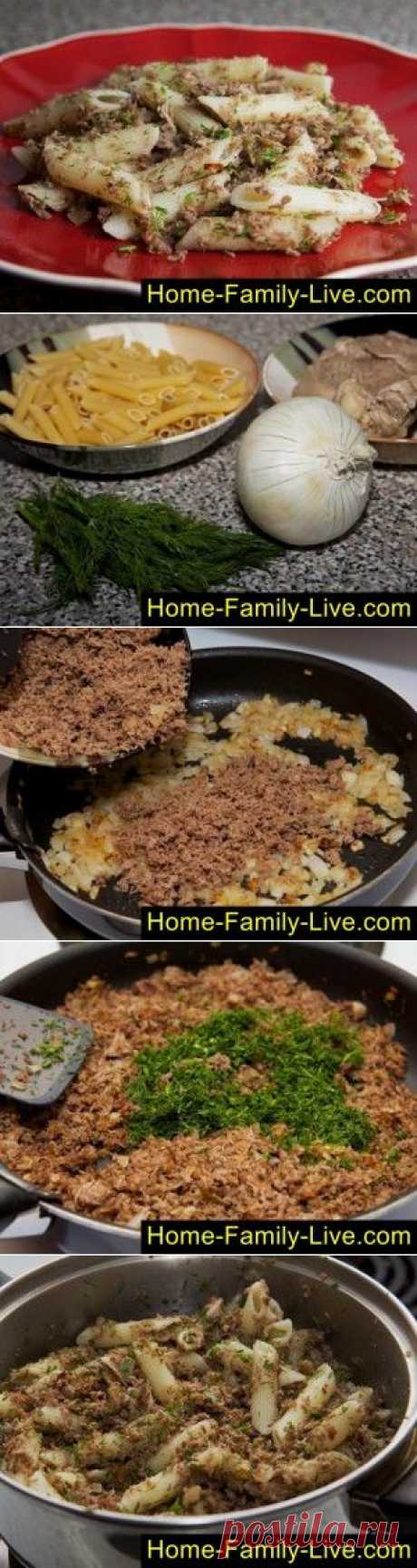 Макароны по-флотски - пошаговый фоторецепт - макароны с фаршемКулинарные рецепты