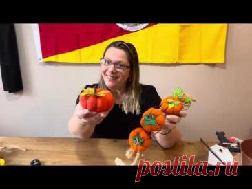 Tutorial Abóbora em tecido para decorar a casa e o Halloween.
