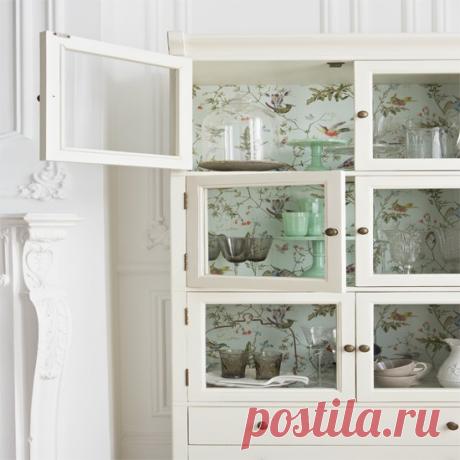 45 способов обновить шкаф с помощью обоев