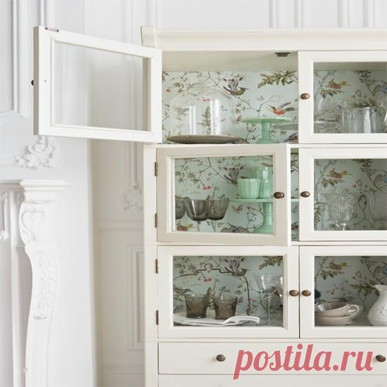45 способов обновить шкаф с помощью обоев