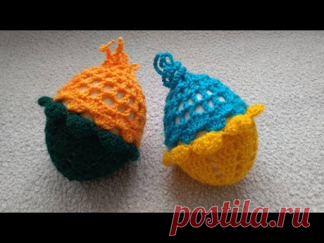 Красивый чехол для пасхального яйца вязаный крючком !!!Easter eggs Crochet