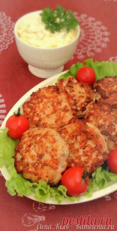 Рыбные котлеты с йогуртовым соусом