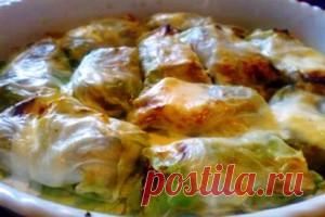Голубцы с грибами