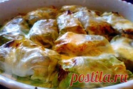 Голубцы с грибами