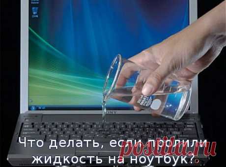 Что делать, если пролили жидкость на ноутбук? | МАСТЕРА