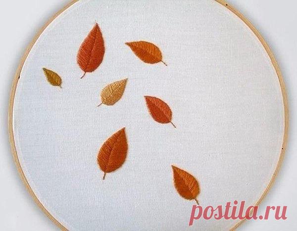 Вышиваем листик гладью: мастер-класс Вышиваем листик гладью: мастер-классПошагово показаны во всех подробностях мелкие детали вышивки гладью.
