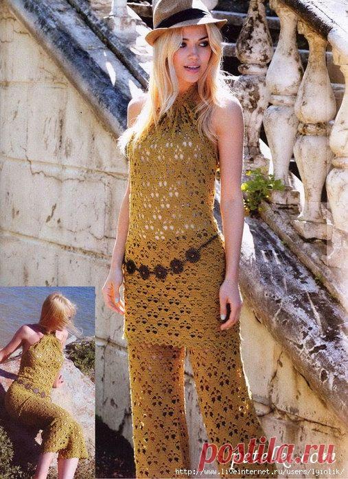 Летний костюм: топ и брюки