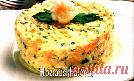 Рецепт - Яичный салат с сыром и ананасом