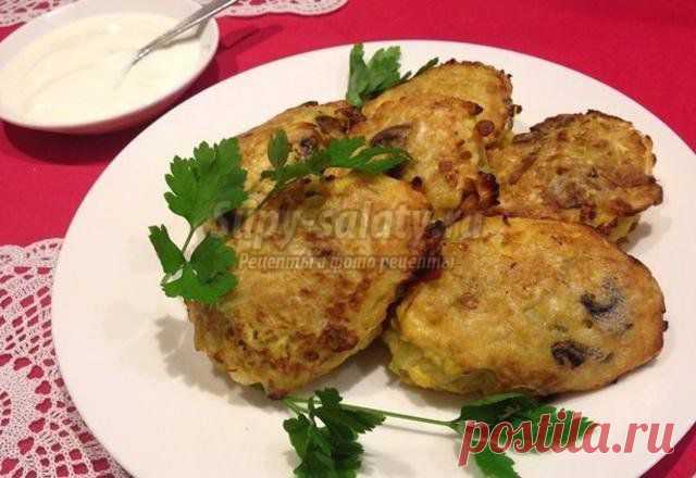 Котлеты из капусты с грибами. Рецепт с пошаговыми фото