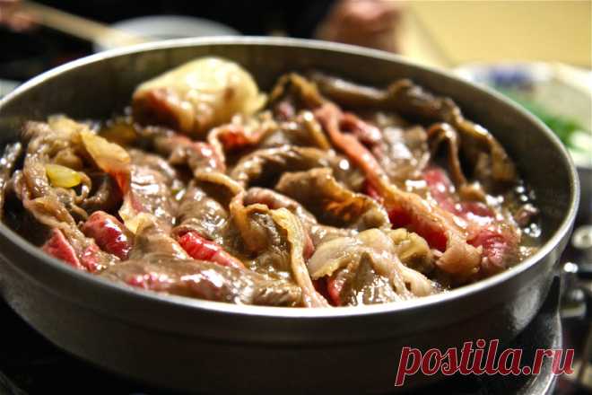Говядина сукияки с овощами - Пошаговый рецепт с фото своими руками Как приготовить Говядина сукияки с овощами.Простой пошаговый рецепт приготовления в домашних условиях с фото.
