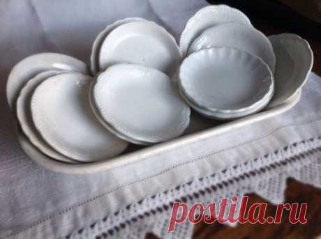 (255) Butter pats .... Ironstone | Antique Ironstone
