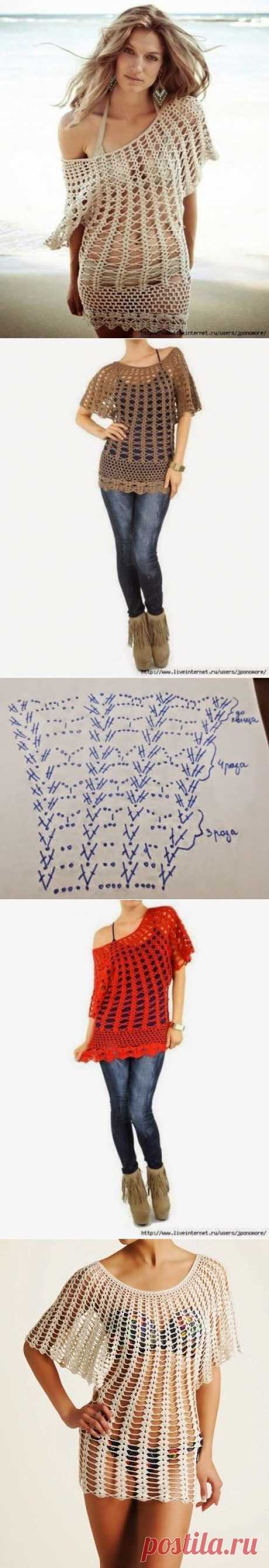 Вязание крючком Шаблоны для Попробуйте: Бесплатный шаблон для вязания Infamous Asos Туника