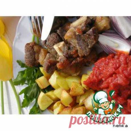 Баранья поджарка по-азербайджански - кулинарный рецепт