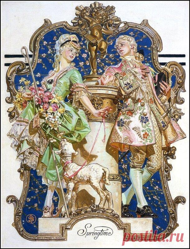 Картинки для декупажа. Joseph Christian Leyendecker - Дамы и кавалеры