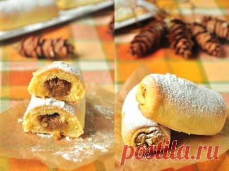 Творожные пальчики с начинкой из кураги