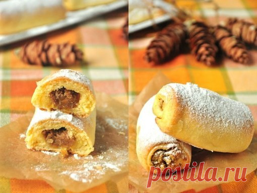 Творожные пальчики с начинкой из кураги