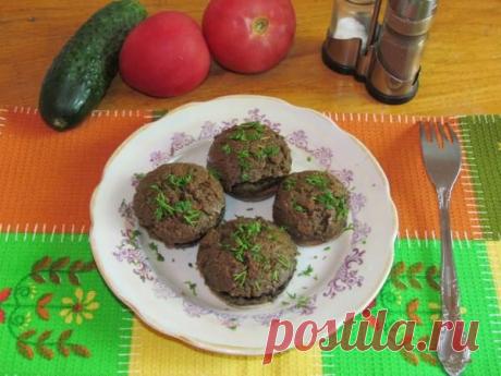 Шампиньоны, фаршированные куриной печенкой | CityWomanCafe.com