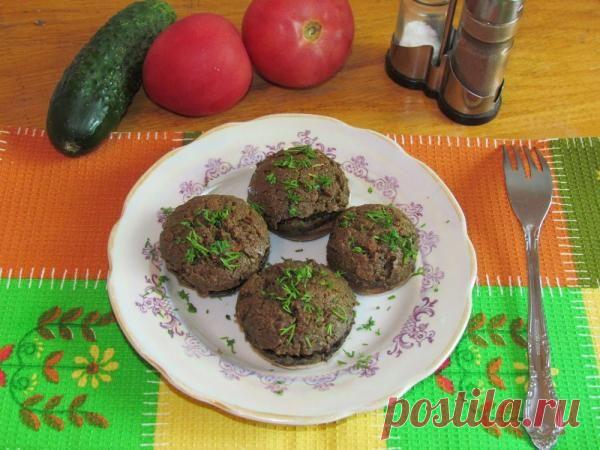 Шампиньоны, фаршированные куриной печенкой | CityWomanCafe.com
