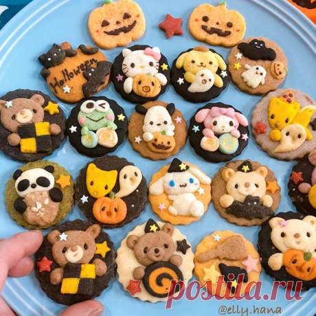 ＊
＊
ハロウィンクッキー🎃🍪👻
＊
@elly.hana ♡ @yutianliangzi 
コラボpostです。
＊
可愛い動物達のクッキーは、えりーちゃん、
私はサンリオキャラクター達で作り、
一緒に並べてみました。
＊
2枚目の綺麗なお花のシフォンケーキ💐
これもえりーちゃんの手作り💕　
そこに私のクッキーを飾らせてもらいました✨
＊
先日発売された、@elly.hanaちゃんの本も私の手元に届いたので、5枚目に…📙
＊
＊
#手作りクッキー#ハロウィンクッキー #サンリオ#ハロウィン#キャラフード #手作りおやつ#キティちゃん #ポムポムプリン #ぽちゃっこ #halloween #halloweencookies #sanrio