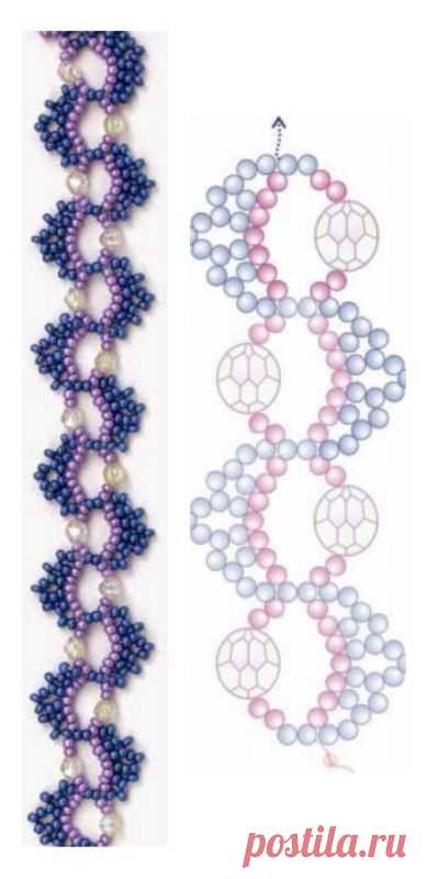 (40) Discount Bead Shopping & FreeDime Store Bracelet Beading Pattern by Sandra D. Halpenny at Sova-Enterprises.com | Jewelery & Beads