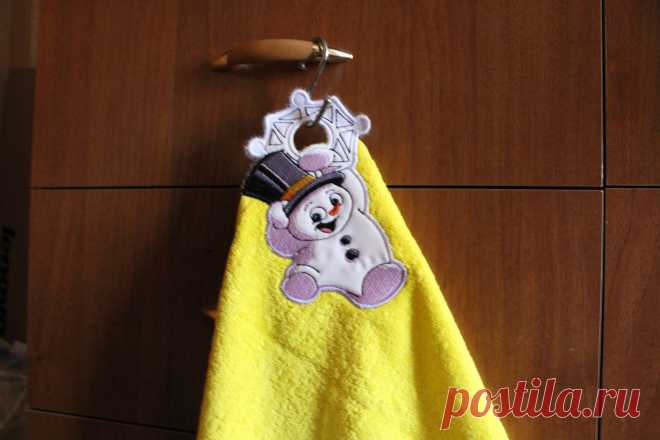 вешалка для полотенца "Снеговичок"