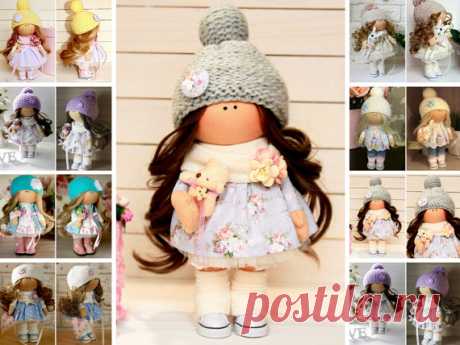 Soft doll Art doll Fabric doll Handmade doll by AnnKirillartPlace