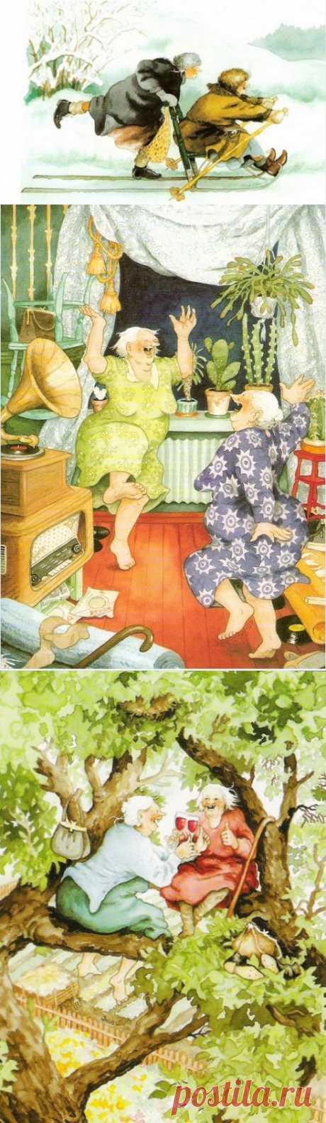 Возраст - это ещё не повод, чтобы стареть. Художник Inge Lооk