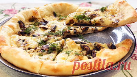 Настоящая ПИЦЦА, как в Италии - все секреты приготовления | Пицца с грибами Тесто для пиццы как в пиццерии, вкусный белый соус и грибная начинка. Настоящая пицца - все секреты приготовления. Вам обязательно понравится эта пицца с гри...