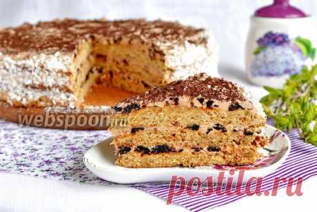 Песочный торт с черносливом рецепт с фото, как приготовить на Webspoon.ru