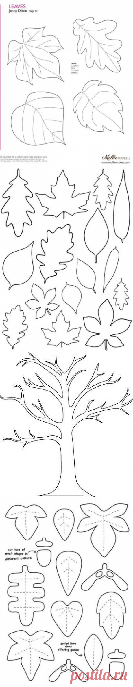 Шаблоны листьев