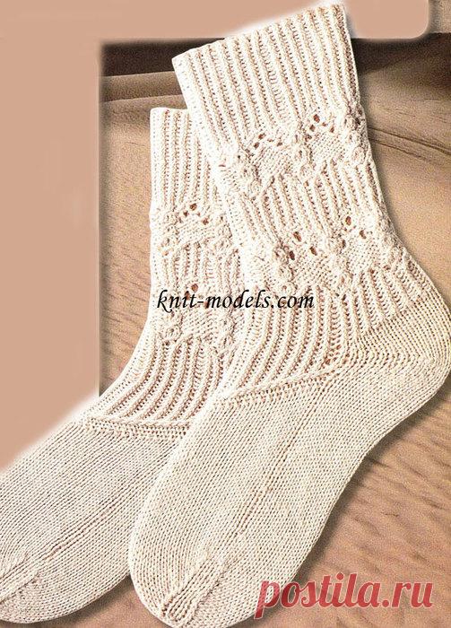 Женские носки связанные спицами