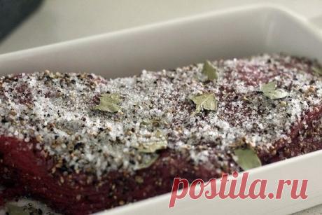 Как приготовить домашнее вяленое мясо - рецепт, ингредиенты и фотографии